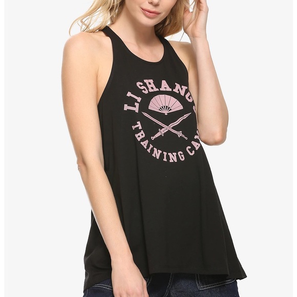 Box Lunch Disney Mulan Li Shang’s Training Camp Gray Swing Tank Top - Picture 1 of 4
